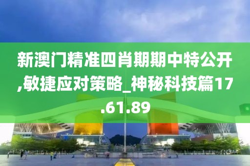新澳门精准四肖期期中特公开,敏捷应对策略_神秘科技篇17.61.89