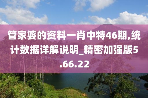 管家婆的资料一肖中特46期,统计数据详解说明_精密加强版5.66.22