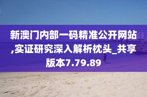 新澳门内部一码精准公开网站,实证研究深入解析枕头_共享版本7.79.89