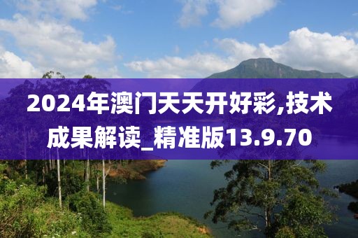 2024年澳门天天开好彩,技术成果解读_精准版13.9.70