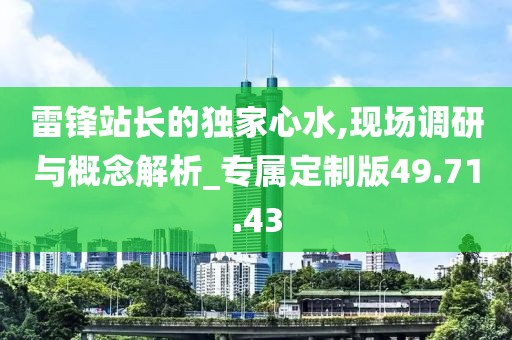 雷锋站长的独家心水,现场调研与概念解析_专属定制版49.71.43