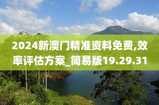 2024新澳门精准资料免费,效率评估方案_简易版19.29.31