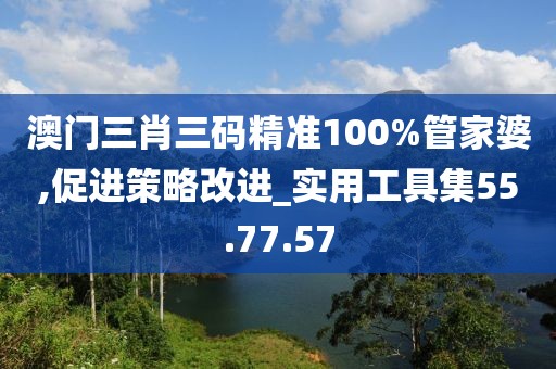 澳门三肖三码精准100%管家婆,促进策略改进_实用工具集55.77.57
