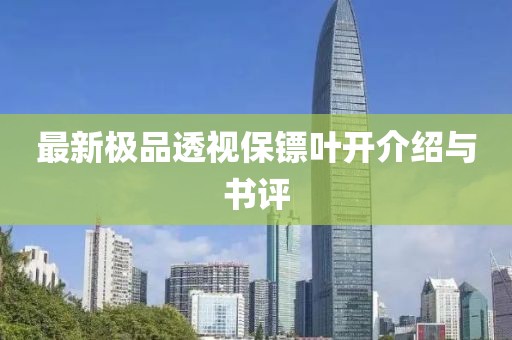 最新极品透视保镖叶开介绍与书评