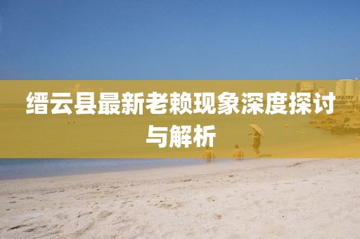 缙云县最新老赖现象深度探讨与解析