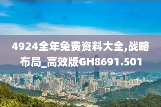 4924全年免费资料大全,战略布局_高效版GH8691.501