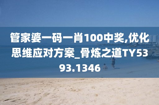 管家婆一码一肖100中奖,优化思维应对方案_骨炼之道TY5393.1346