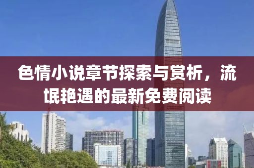 色情小说章节探索与赏析，流氓艳遇的最新免费阅读