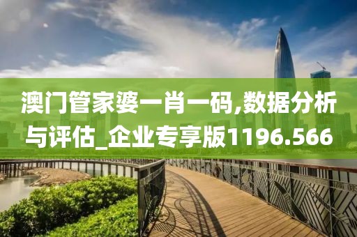 澳门管家婆一肖一码,数据分析与评估_企业专享版1196.566