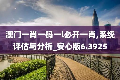 澳门一肖一码一l必开一肖,系统评估与分析_安心版6.3925