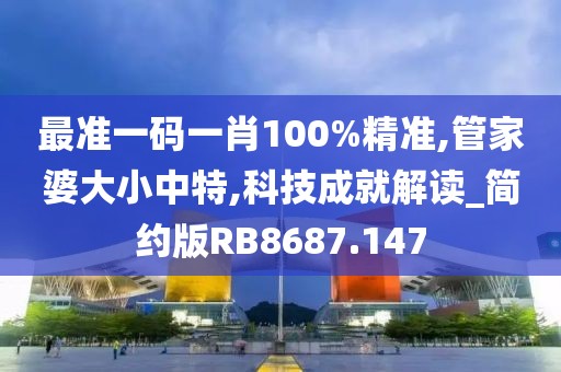 最准一码一肖100%精准,管家婆大小中特,科技成就解读_简约版RB8687.147