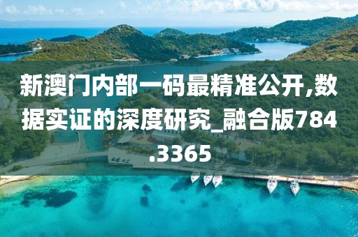 新澳门内部一码最精准公开,数据实证的深度研究_融合版784.3365