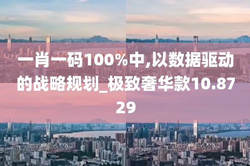 一肖一码100%中,以数据驱动的战略规划_极致奢华款10.8729