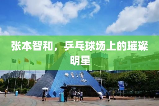 张本智和，乒乓球场上的璀璨明星