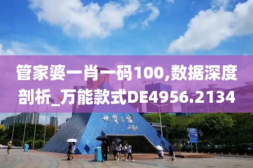 管家婆一肖一码100,数据深度剖析_万能款式DE4956.2134