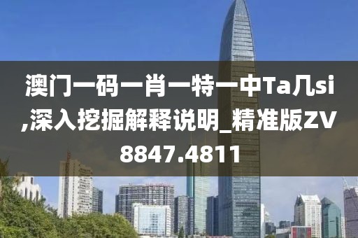 澳门一码一肖一特一中Ta几si,深入挖掘解释说明_精准版ZV8847.4811