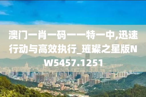 澳门一肖一码一一特一中,迅速行动与高效执行_璀璨之星版NW5457.1251