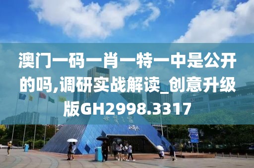 澳门一码一肖一特一中是公开的吗,调研实战解读_创意升级版GH2998.3317
