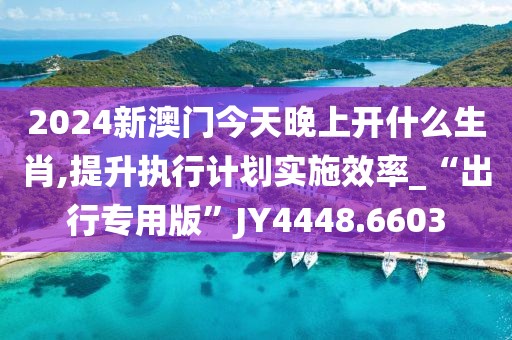 2024新澳门今天晚上开什么生肖,提升执行计划实施效率_“出行专用版”JY4448.6603