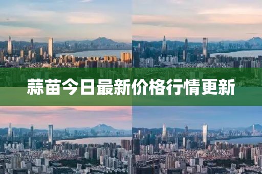 蒜苗今日最新价格行情更新