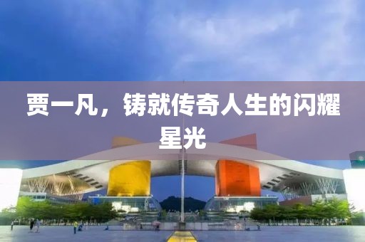 贾一凡，铸就传奇人生的闪耀星光