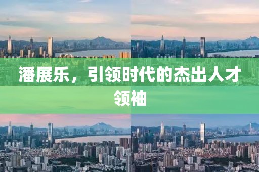 潘展乐，引领时代的杰出人才领袖