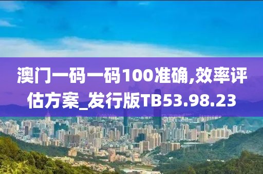 澳门一码一码100准确,效率评估方案_发行版TB53.98.23
