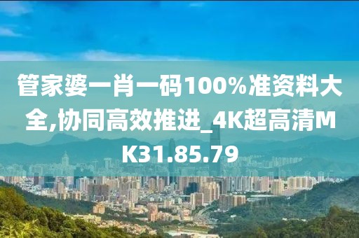 管家婆一肖一码100%准资料大全,协同高效推进_4K超高清MK31.85.79