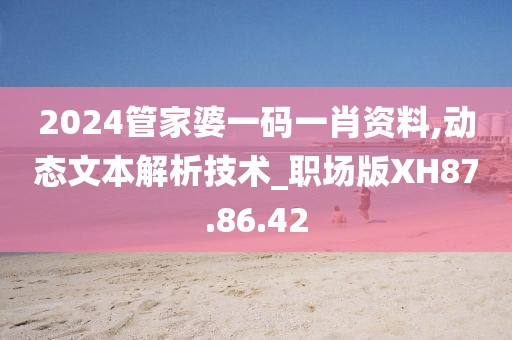 2024管家婆一码一肖资料,动态文本解析技术_职场版XH87.86.42