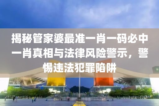 揭秘管家婆最准一肖一码必中一肖真相与法律风险警示，警惕违法犯罪陷阱