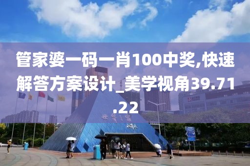 管家婆一码一肖100中奖,快速解答方案设计_美学视角39.71.22