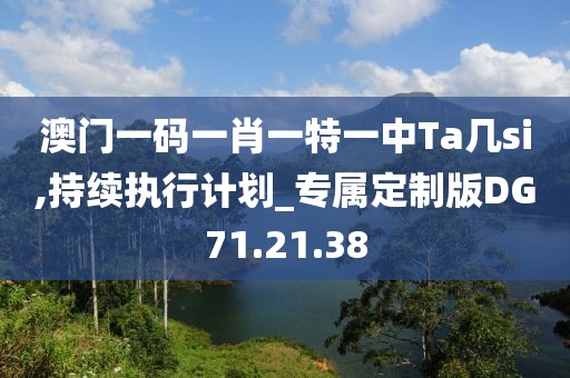澳门一码一肖一特一中Ta几si,持续执行计划_专属定制版DG71.21.38