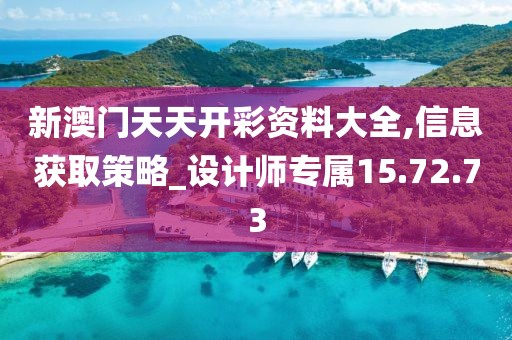 新澳门天天开彩资料大全,信息获取策略_设计师专属15.72.73