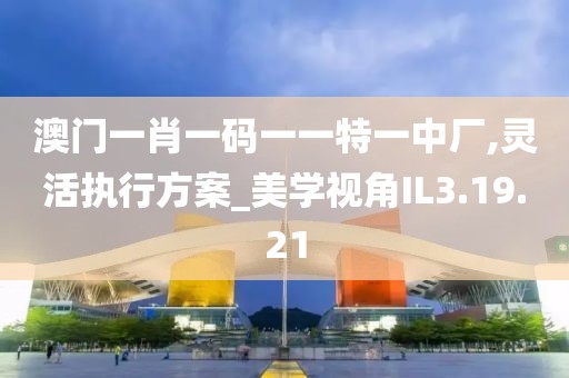 澳门一肖一码一一特一中厂,灵活执行方案_美学视角IL3.19.21