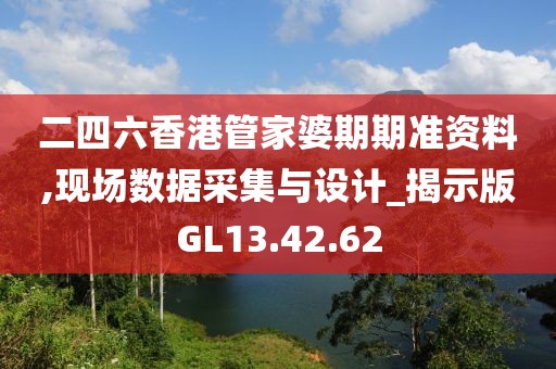 二四六香港管家婆期期准资料,现场数据采集与设计_揭示版GL13.42.62