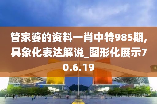 管家婆的资料一肖中特985期,具象化表达解说_图形化展示70.6.19
