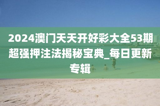 2024澳门天天开好彩大全53期超强押注法揭秘宝典_每日更新专辑