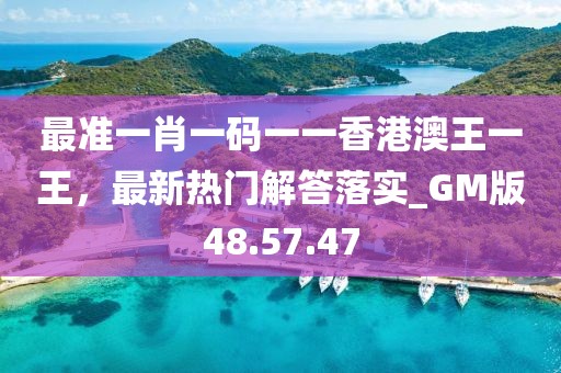 最准一肖一码一一香港澳王一王，最新热门解答落实_GM版48.57.47