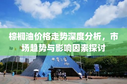 棕榈油价格走势深度分析，市场趋势与影响因素探讨