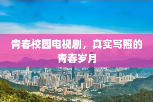 青春校园电视剧，真实写照的青春岁月