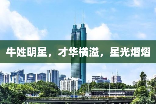 牛姓明星，才华横溢，星光熠熠