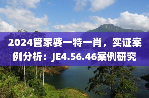 2024管家婆一特一肖，实证案例分析：JE4.56.46案例研究