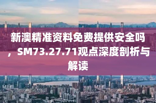 新澳精准资料免费提供安全吗，SM73.27.71观点深度剖析与解读