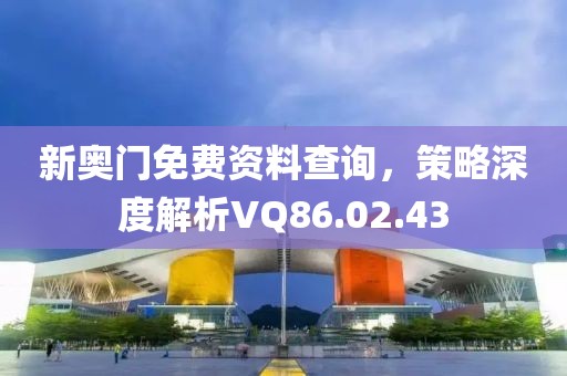 新奥门免费资料查询，策略深度解析VQ86.02.43