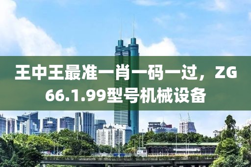 王中王最准一肖一码一过，ZG66.1.99型号机械设备