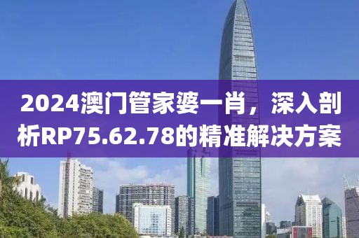 2024澳门管家婆一肖，深入剖析RP75.62.78的精准解决方案