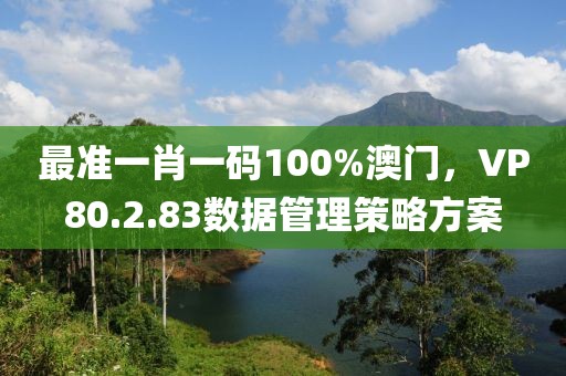 最准一肖一码100%澳门，VP80.2.83数据管理策略方案