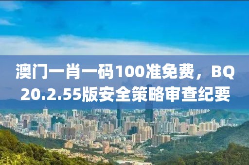澳门一肖一码100准免费，BQ20.2.55版安全策略审查纪要