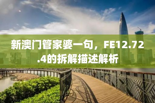 新澳门管家婆一句，FE12.72.4的拆解描述解析