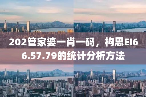202管家婆一肖一码，构思EI66.57.79的统计分析方法
